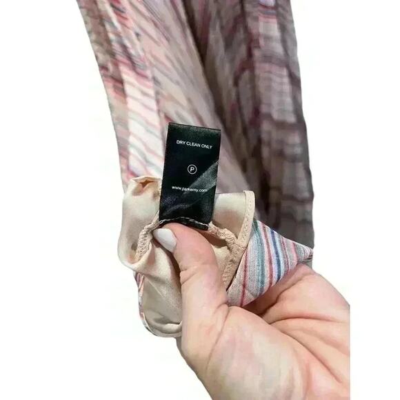 Parker Black Women's Multicolor Beatrix Pleated Chiffon Maxi Dress. Size 6 - Picture 4 of 6